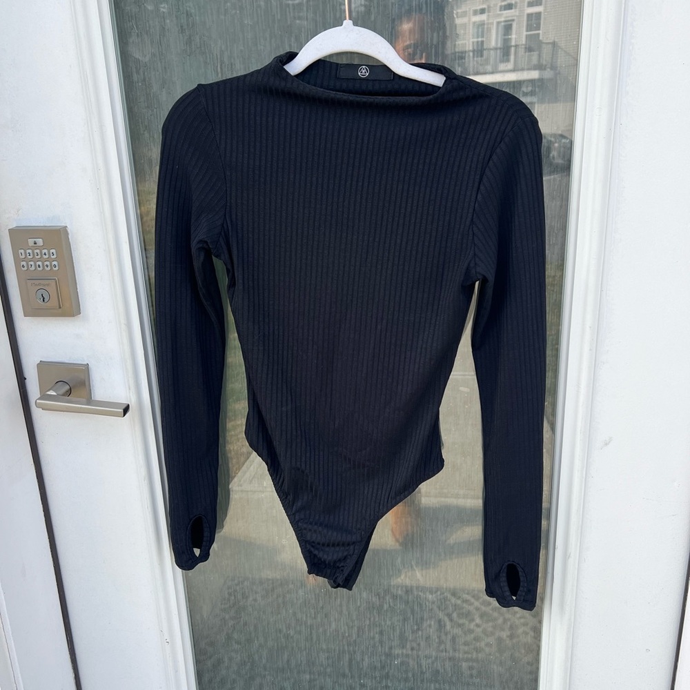 Two bodysuits, small black missguided and nude small forever21 set of bodysuits